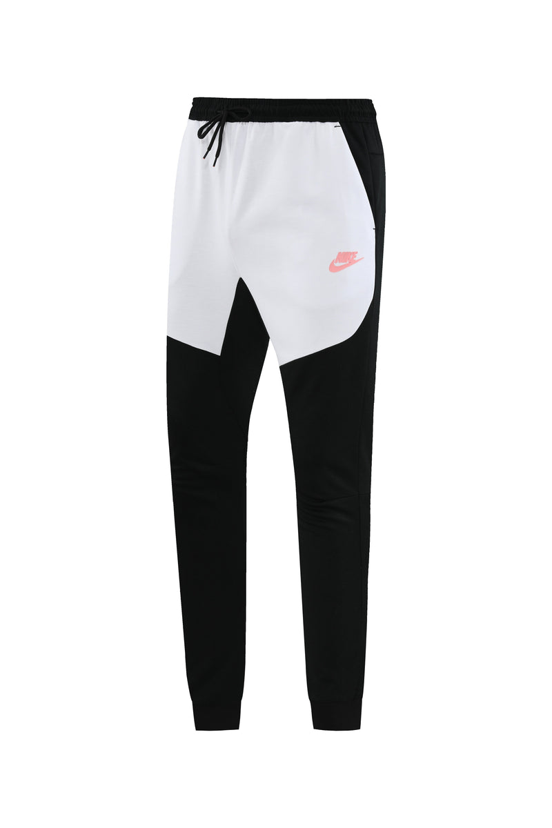 Kit Conjunto Nike Tech Fleece - Jaqueta e Calça- Branca/Preta