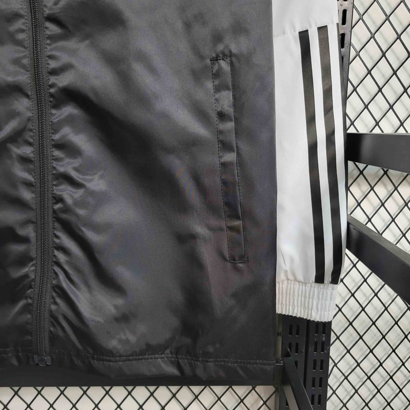 Jaqueta Corta Vento Adidas - Preta/Branca