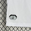 Conjunto Kit Infantil Santos Home 2025/26 - Umbro Torcedor - Branca/Preta