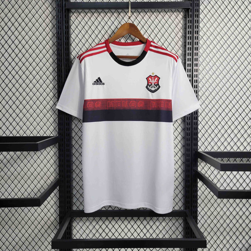 Camisa Flamengo Away 2019/20 - Adidas Retrô Masculina - Branca/Vermelha