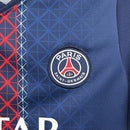 Conjunto Kit Infantil PSG Home 2025/26 - Nike Torcedor - Azul/Vermelha