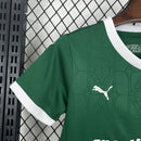Conjunto Kit Infantil Palmeiras Home 2025/26 - Puma Torcedor - Verde/Branca