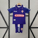 Conjunto Kit Infantil Fiorentina Home 1998/99 - Fila Retrô - Roxa/Branca