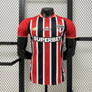 Camisa São Paulo Away 2025/26 - New Balance Jogador Masculina - Preta/Vermelha