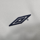 Camisa Manga Longa Manchester United Away 1999/00 - Umbro Retrô Masculina - Branca/Preta