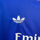 Conjunto Kit Infantil Real Madrid Third 2025/26 - Adidas Torcedor - Azul/Branca