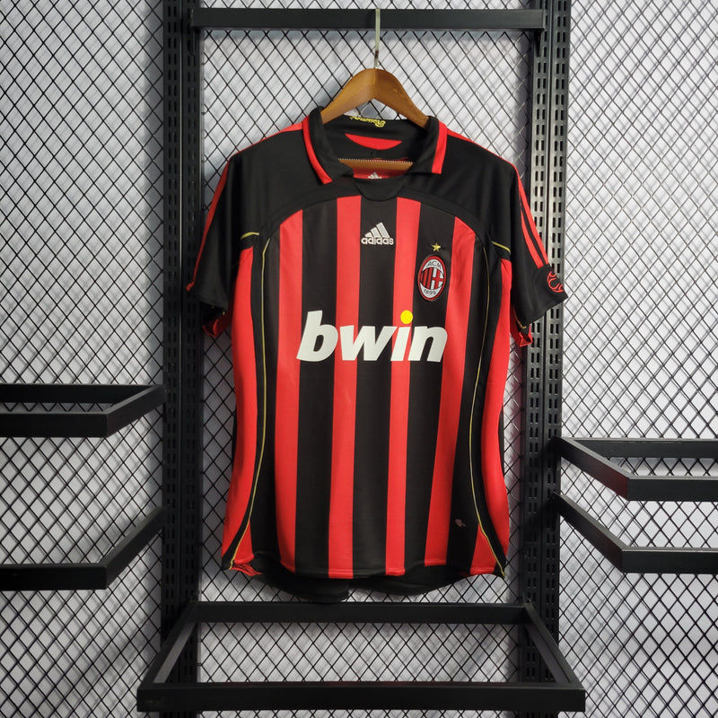 Camisa Pronta Entrega Manchester United Home 2006/07 - Adidas Retrô Masculina - Preta/Vermelha + KAKA' N°22 + Frete Grátis