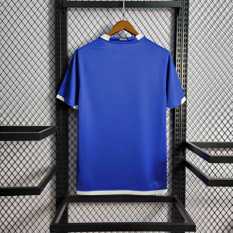 Camisa Seleção Brasil Away 2006/07 - Nike Retrô Masculina - Azul/Branca