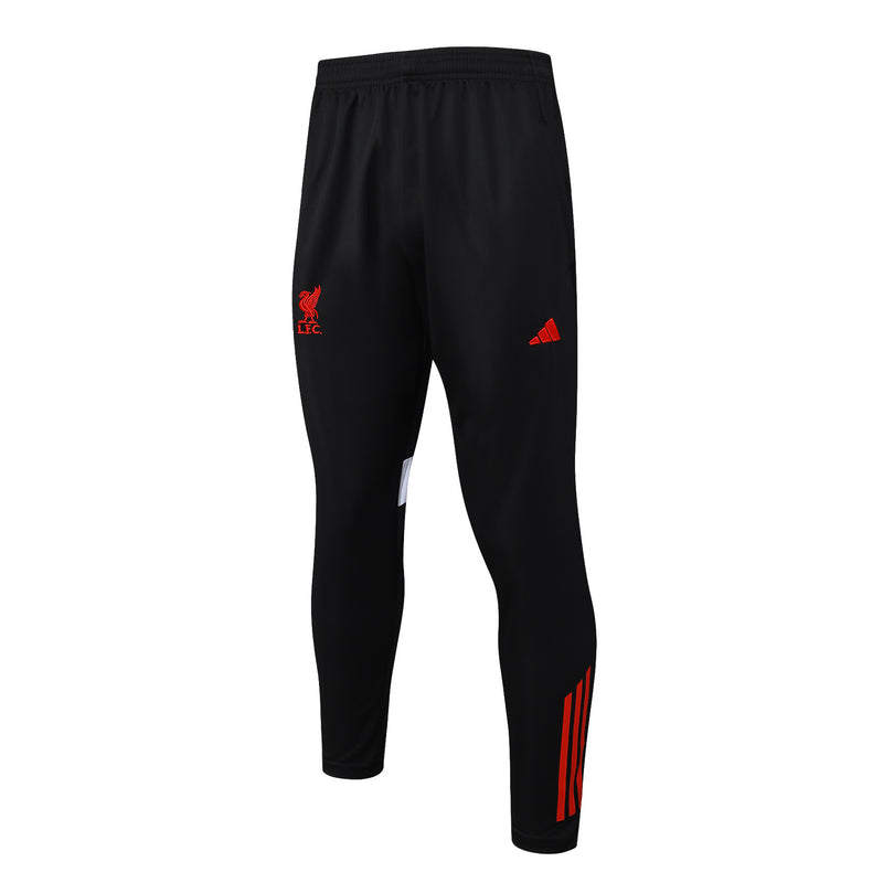 Conjunto de Treino Half Ziper Liverpool 2025/26 - Adidas Jaqueta + Calça - Vermelha/Preta