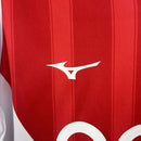 Camisa Pronta Entrega Mônaco Home 2025/26 - Mizuno Torcedor Masculina - Branca/Vermelha