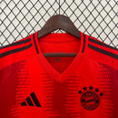 Camisa Bayern de Munique Home 2024/25 - Adidas Torcedor Masculina - Vermelha/Preta