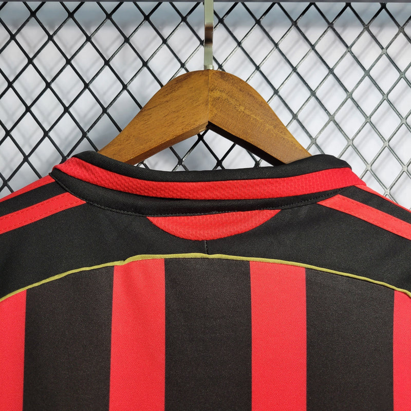 Camisa Pronta Entrega Manchester United Home 2006/07 - Adidas Retrô Masculina - Preta/Vermelha + KAKA' N°22 + Frete Grátis