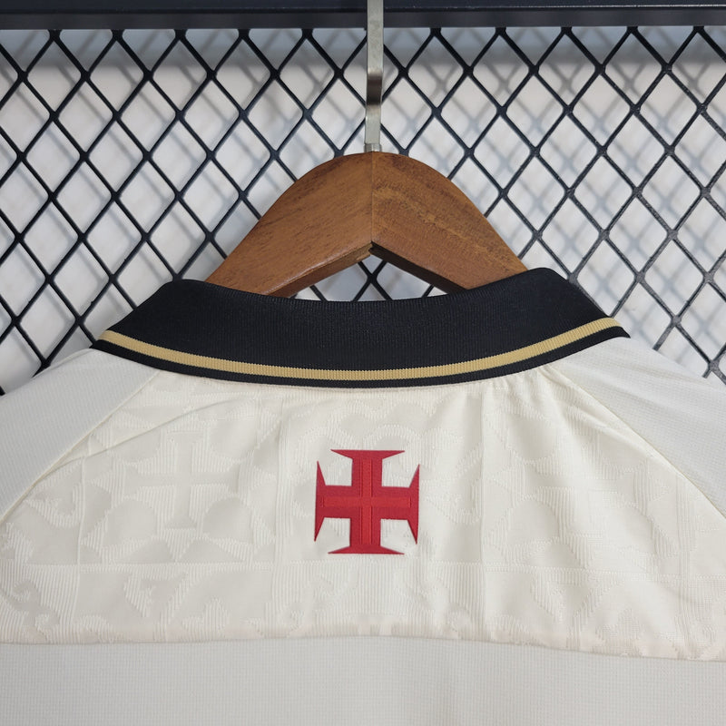 Creme Bege/Dourada-Kappa-Edição Especial lll-22/23-Vasco-Torcedor-Polo