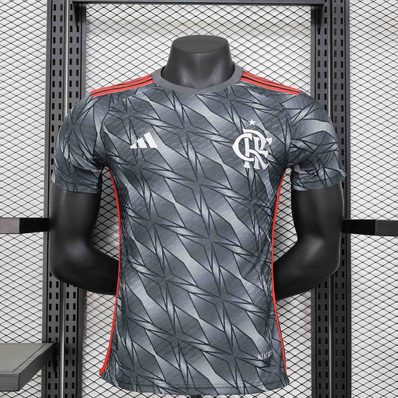 Camisa Flamengo Third 2024/25 - Adidas Jogador Masculina - Preta/Vermelha