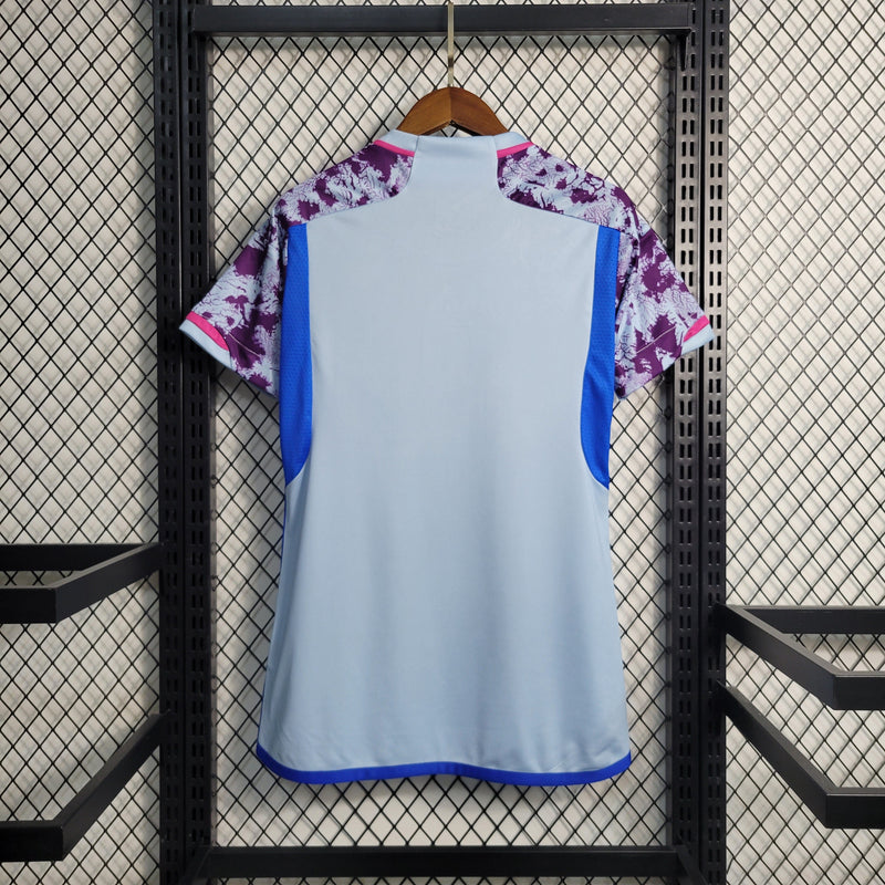 Camisa Seleção Espanha Home 2023/24 - Adidas Torcedor Feminina - Azul/Rosa