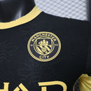 Camisa Manchester City Away 2026/27 - Puma Jogador Masculina - Preta/Amarela