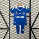 Conjunto Kit Infantil Chelsea Home 2008/09 - Adidas Retrô - Azul/Branca