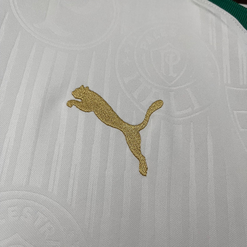 Camisa Palmeiras Away 2024/25 - Puma Torcedor Masculina - Branca/Dourada