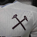 Camisa West Ham Away 2026/27 - New Balance Jogador Masculina - Branca/Preta