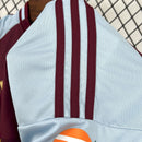 Camisa Aston Villa Home 2025/26 - Adidas Torcedor Masculina - Bordo/Azul