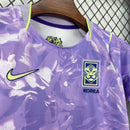Conjunto Kit Infantil Seleção Korea Away 2026/27 - Nike Torcedor - Lilás/Branca