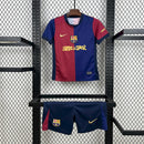 Conjunto Kit Infantil Barcelona Edição Traves Scott 2024/25 - Nike Torcedor - Azul/Vermelha