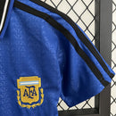 Conjunto Kit Infantil Seleção Argentina Home 2014/15 - Adidas Retrô - Azul/Preta