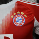 Camisa Bayern de Munique Home 2026/27 - Adidas Jogador Masculina - Vermelha/Branca
