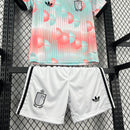 Conjunto Kit Infantil Seleção Bélgica Away 2026/27 - Adidas Torcedor - Branca/Verde