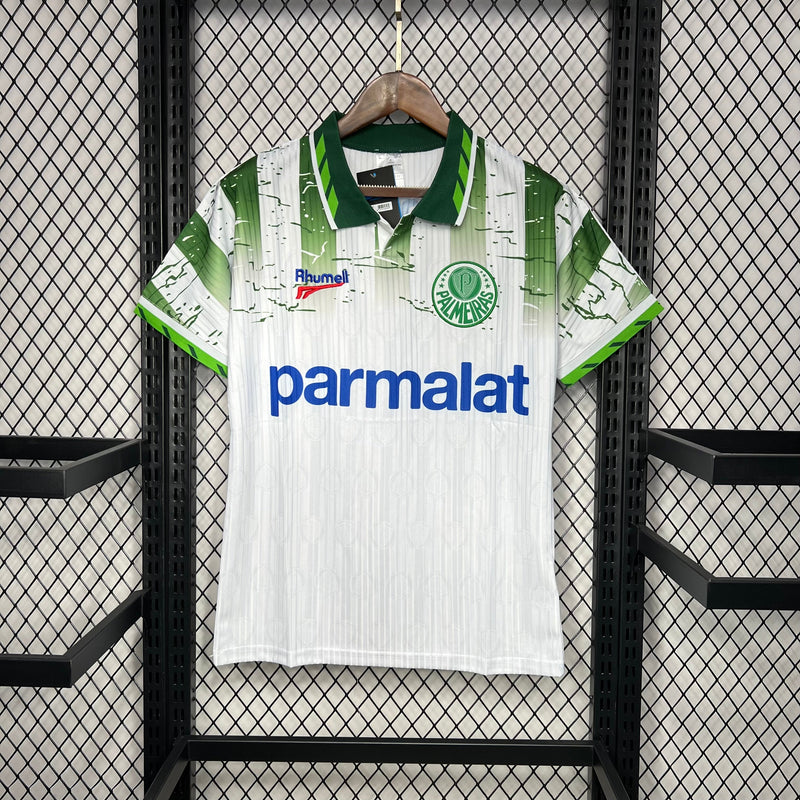 Camisa Palmeiras Away 1996 - Rebook Retrô Masculina - Branca/Verde