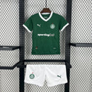 Conjunto Kit Infantil Palmeiras Home 2025/26 - Puma Torcedor - Verde/Branca