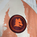 Camisa Pronta Entrega Roma Away 2024/25 - Adidas Torcedor Masculina - Branca/Laranja