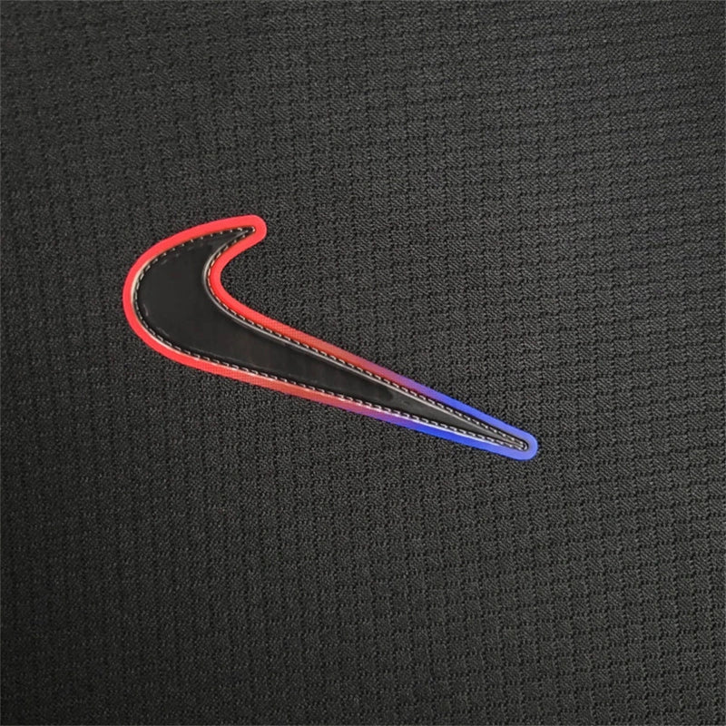 Camisa Barcelona Manga Longa Away 2024/25 - Nike Torcedor Masculina - Preta/Vermelha