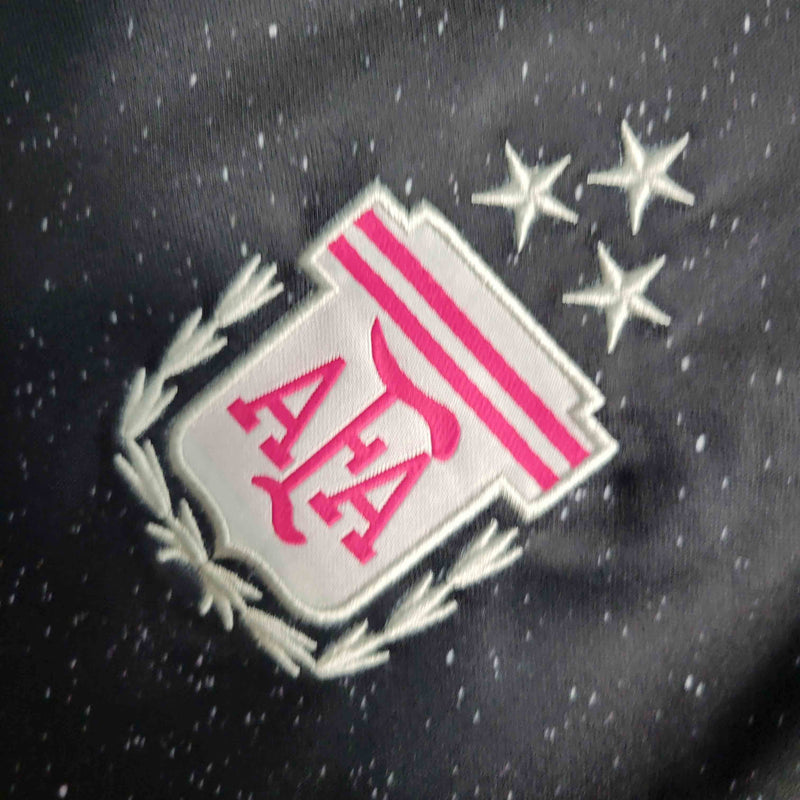 Camisa Seleção Argentina Comemorativa 2023/24 - Adidas Torcedor Masculina - Preta/Rosa