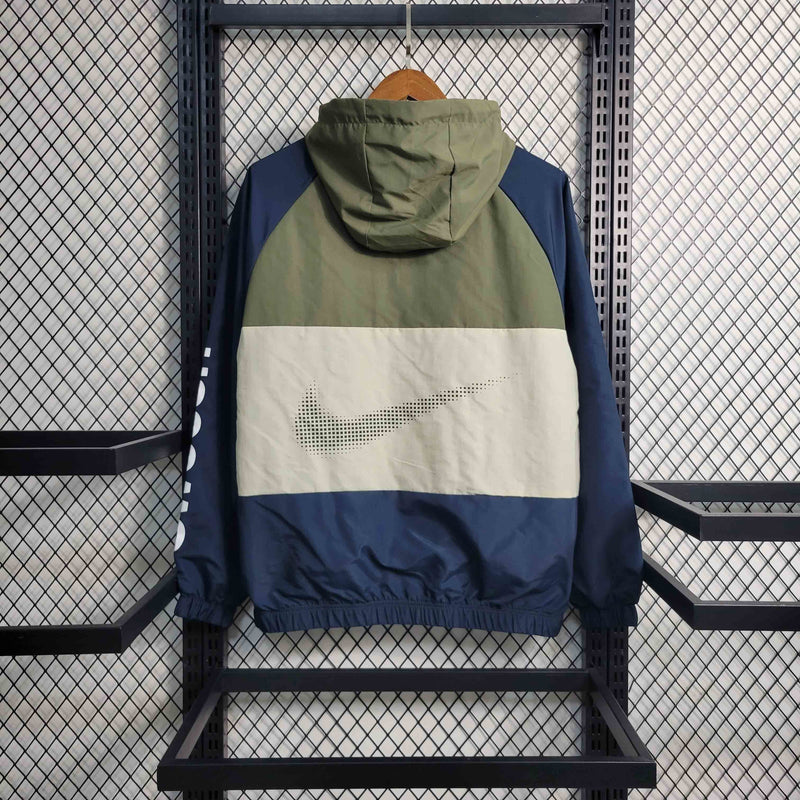 Jaqueta Corta Vento Nike - Verde/Azul
