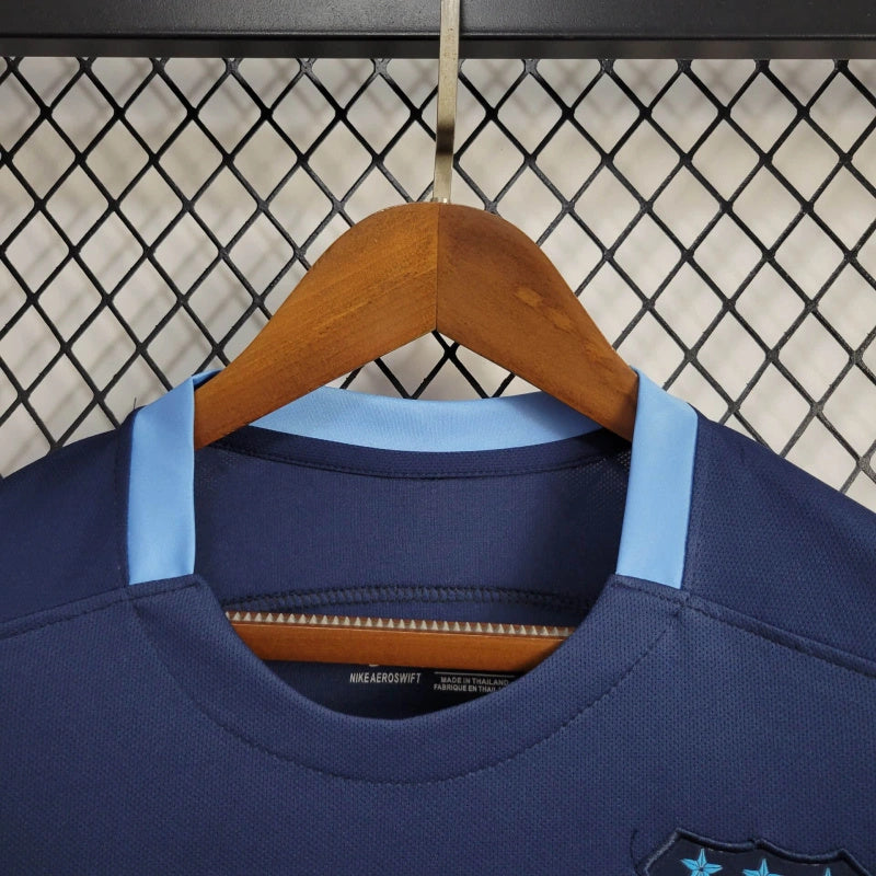 Camisa Manchester City Away 2015/16 - Umbro Retrô Masculina - Azul