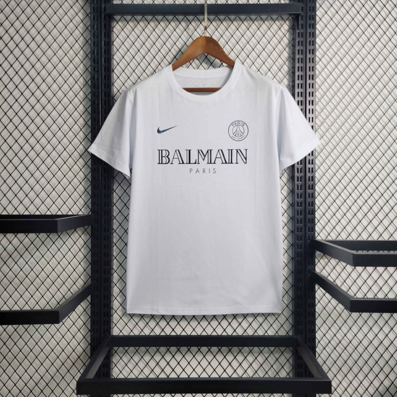 Camisa PSG Edição Especial Balmain 2023/24 - Nike Torcedor Masculina - Branca