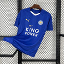 Camisa Leicester City Home 2015/16 - Puma Retrô Masculina - Azul/Branca