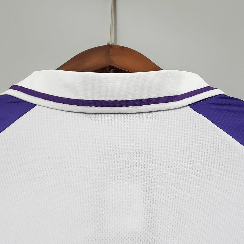 Camisa Fiorentina Away 1998/99 - Fila Retrô Masculina - Branca/Roxa