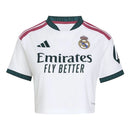 Crooped Real Madrid Home 2026/27 - Adidas Torcedor Feminina - Branca