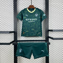 Conjunto Kit Infantil Manchester City Four 2025/26 - Puma Torcedor - Verde