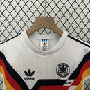 Conjunto Kit Infantil Seleção Alemanha Home 1990/91 - Adidas Retrô - Branca/Preta