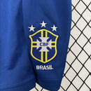 Conjunto Kit Infantil Seleção Brasil Home 1993/94 - Umbro Retrô - Amarela/Azul