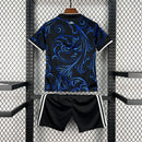 Conjunto Kit Infantil Seleção Argentina Away 2026/27 - Adidas Torcedor - Preta/Azul