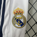 Conjunto Kit Infantil Real Madrid Home 2012/13 - Adidas Retrô - Branca/Preta