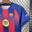 Conjunto Kit Infantil Barcelona Home 2025/26 - Nike Torcedor - Azul/Vermelha