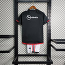 Conjunto Kit Infantil São Paulo Third 2023/24 - Adidas Torcedor - Preta/Vermelha