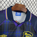 Camisa Seleção Escócia Home 1994\96 - Umbro Retrô Masculina - Azul/Preta