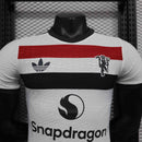 Camisa Manchester United Away 2024/25 - Adidas Jogador Masculina - Branca/Preta