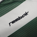 Camisa Manga Longa Sporting Home 2001/02 - Rebook Retrô Masculina - Branca/Verde
